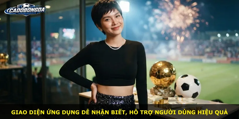 Giao diện ứng dụng dễ nhận biết, hỗ trợ người dùng hiệu quả