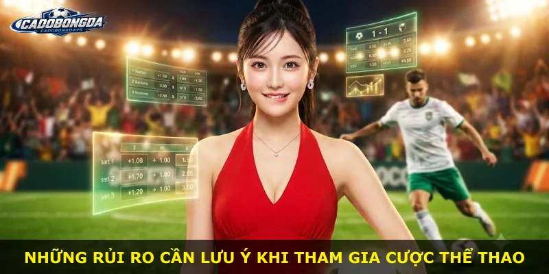 Những rủi ro cần lưu ý khi tham gia cược thể thao
